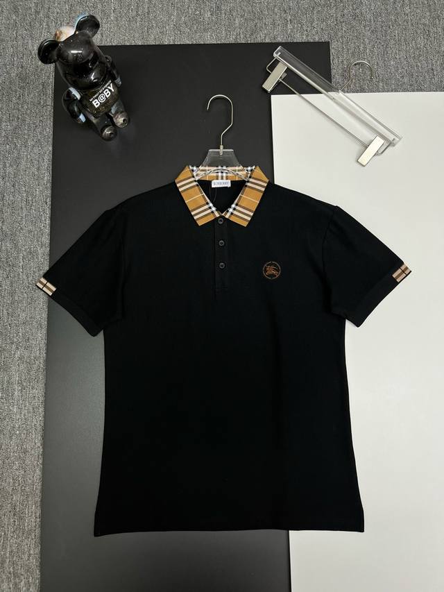 Burberry new Polo shirt with Burberry Warhorse embroidery Original fabric, offic