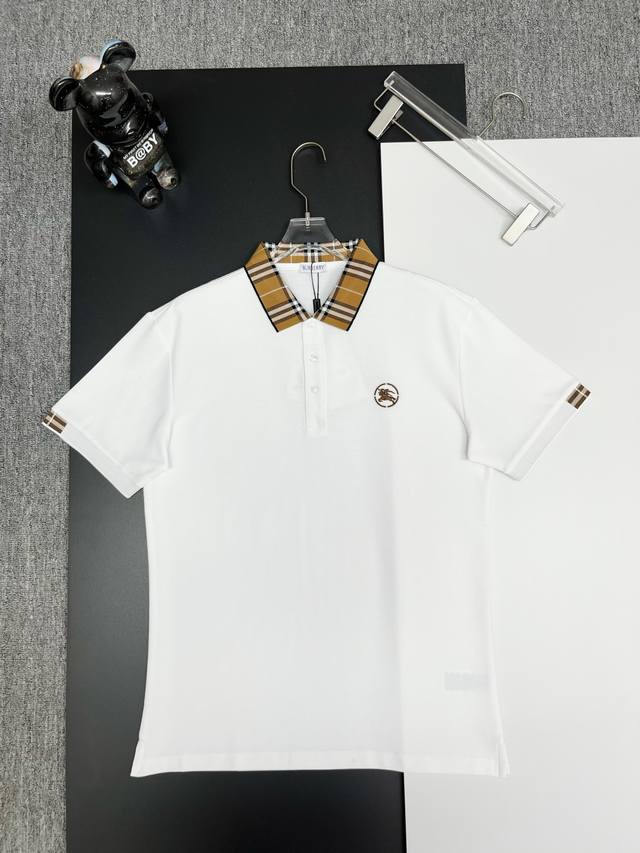 Burberry new Polo shirt with Burberry Warhorse embroidery Original fabric, offic