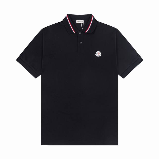 Brand: Moncler Fabric: original cotton pique fabricWeight: 230 Color: black, whi