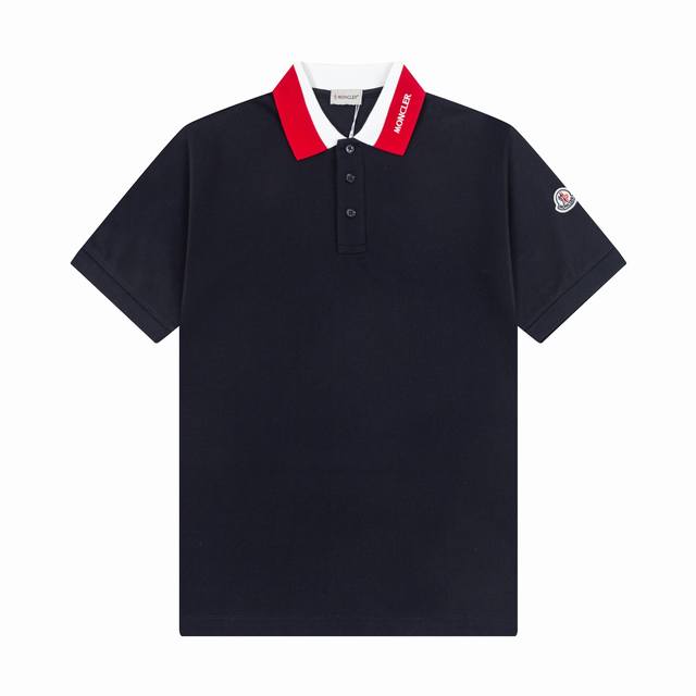 Brand: Moncler Fabric: original cotton pique fabricWeight: 230 Color: black, whi