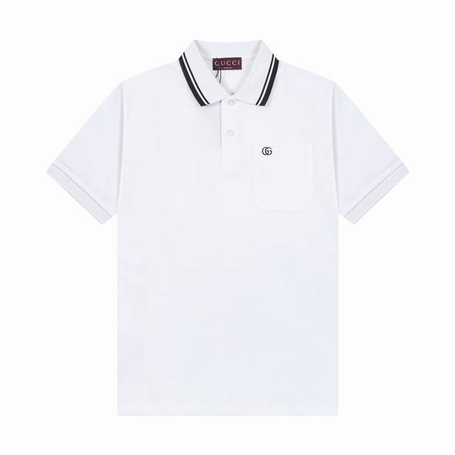 Brand: Gucci Fabric: Pure cotton, mercerized pique Weight: 260 Color: Black Size