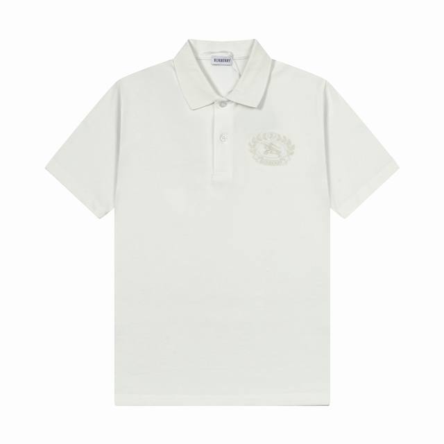 Brand: Burberry Fabric: Pure cotton mercerized pique Weight: 260 Color: Black Wh