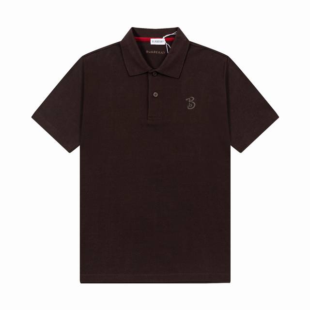 Brand: Burberry Fabric: pure cotton mercerized pique Weight: 260 Color: red brow