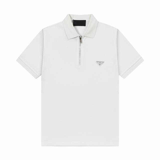 Brand: Prada Fabric: Pure cotton mercerized pique Weight: 230 Color: Black and w