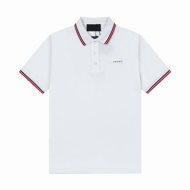 Brand: Prada Fabric: Pure cotton mercerized pique Weight: 230 Color: Black and w