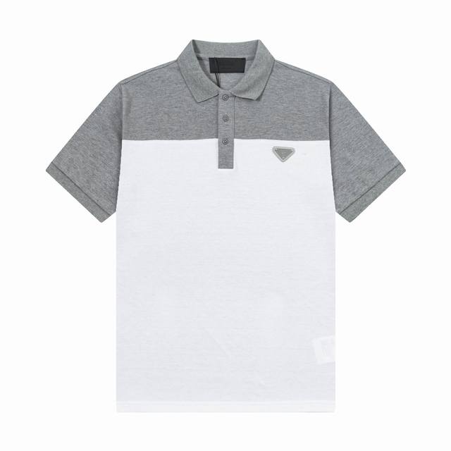 Brand: Prada Fabric: Pure cotton mercerized pique Weight: 260 Color: Black, Whit