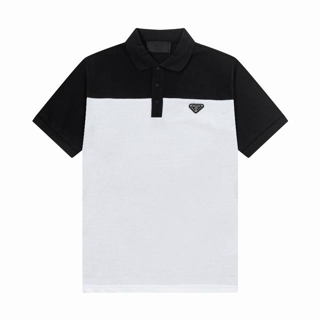 Brand: Prada Fabric: Pure cotton mercerized pique Weight: 260 Color: Black, Whit