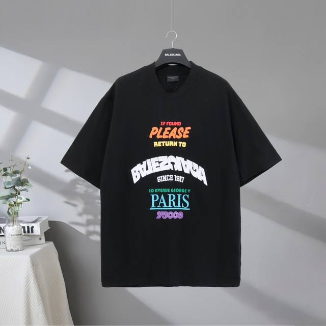 B208# Top quality in the market Balenciaga 2025Ss colorful printed 1917 letter e