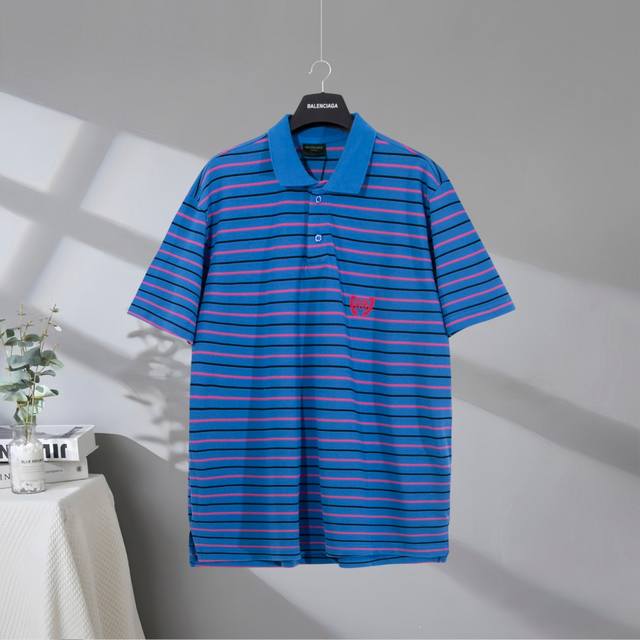 B197# Top quality in the market Balenciaga 2025Ss Double B wheat ear striped lap