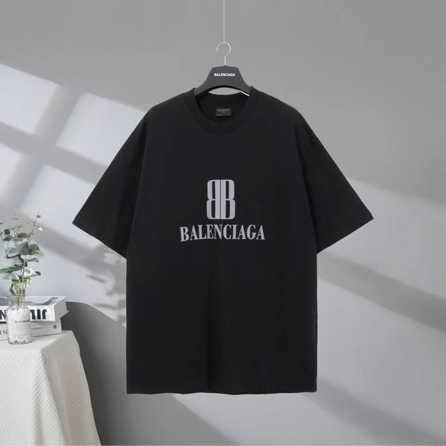 B202# Top quality in the market Balenciaga 2025Ss double B letter printed short-