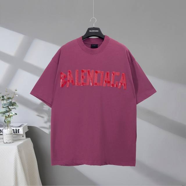 B76# Top quality in the market Balenciaga 2025Ss masking paper letter tape worn