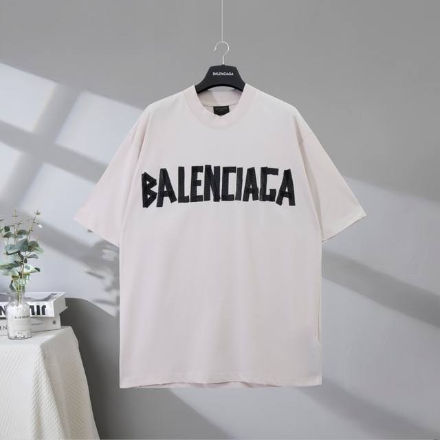 B76# Top quality in the market Balenciaga 2025Ss masking paper letter tape worn