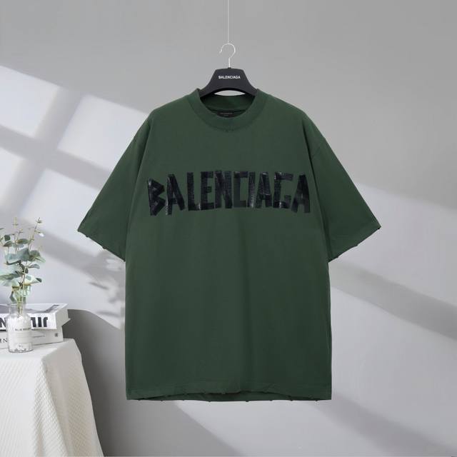 B76# Top quality in the market Balenciaga 2025Ss masking paper letter tape worn