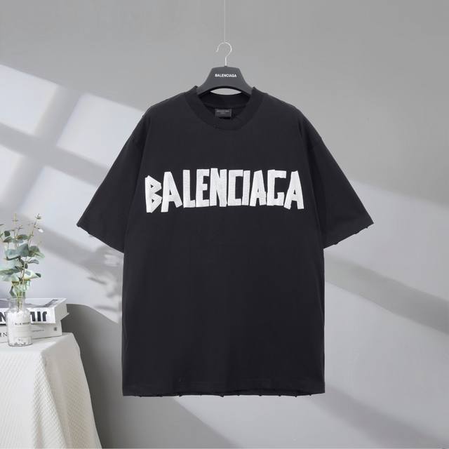 B76# Top quality in the market Balenciaga 2025Ss masking paper letter tape worn