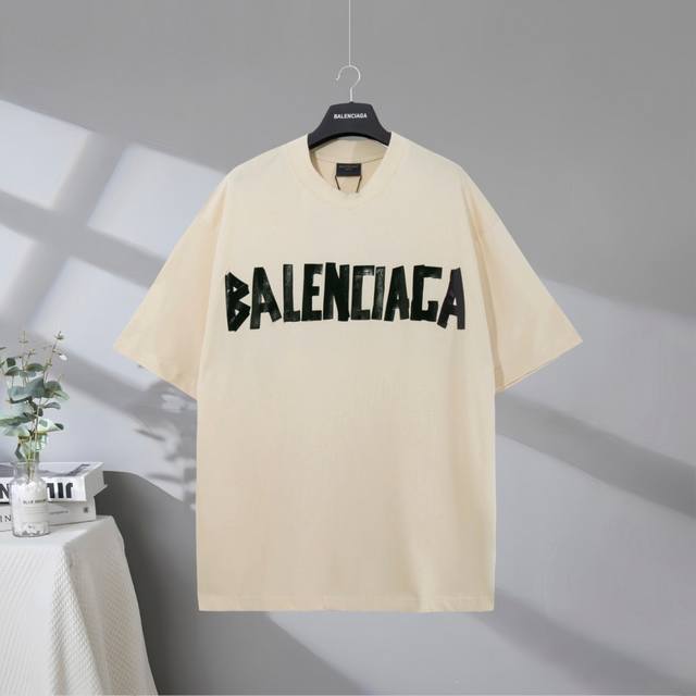 B76# Top quality in the market Balenciaga 2025Ss masking paper letter tape worn