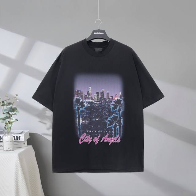 B201# Top quality in the market Balenciaga 2025Ss Los Angeles night scene printe