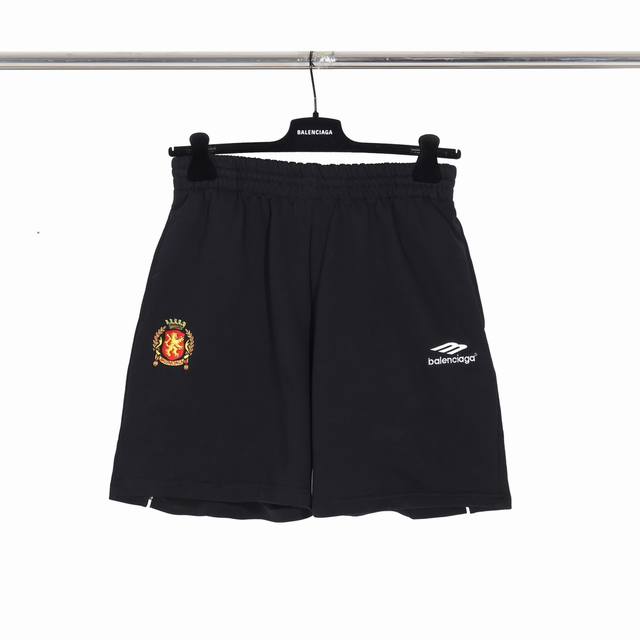 D001# Joint Manchester United Embroidered Cotton Knitted Shorts for Men and Wome