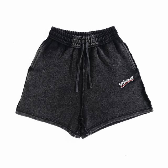 12# Reverse wear classic cola embroidery washed distressed shorts beach pants sw