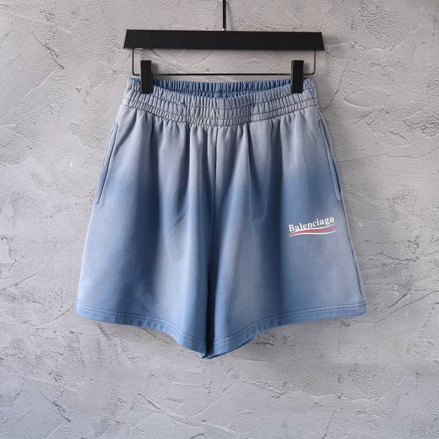 010# Classic Coke Print Washed Distressed Shorts Beach Pants Sweatpants Sweatpan
