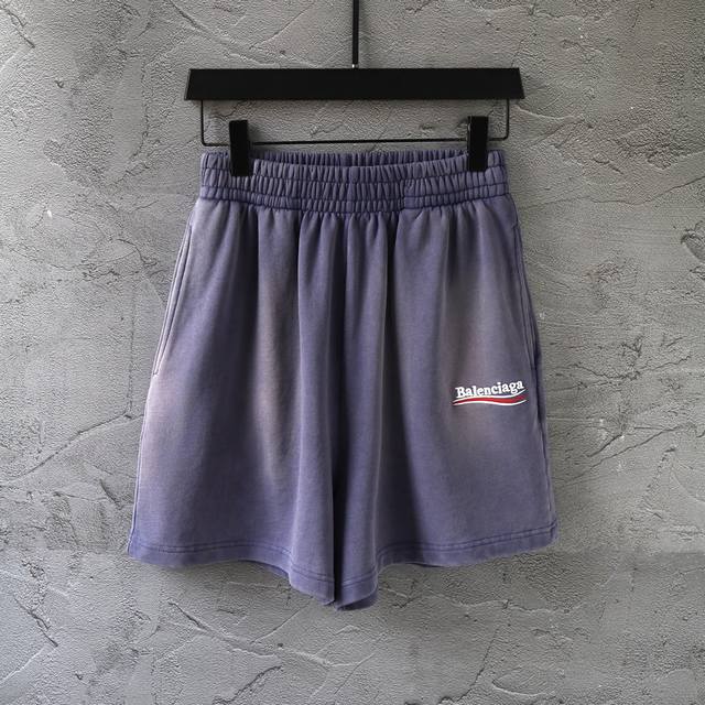 099# Classic Coke Print Washed Distressed Shorts Beach Pants Sweatpants Sweatpan