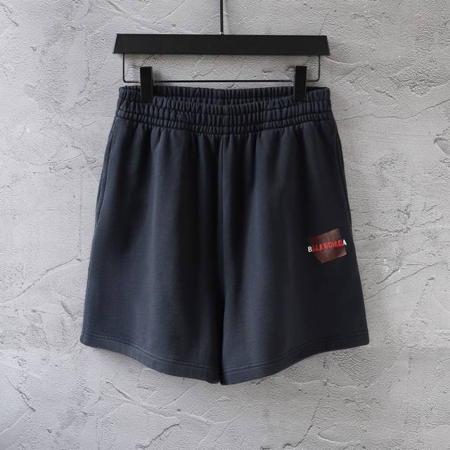030# Classic English embroidery embroidered rubber shorts sports pants beach pan