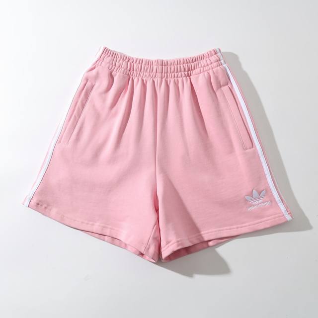 34103# Clover embroidered hem shorts shorts beach pants men and women style Colo