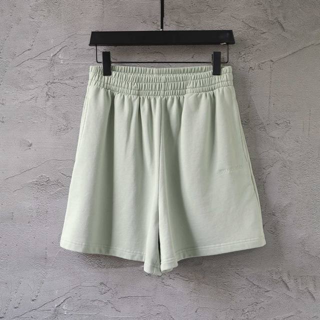 008# Natural color letter embroidered shorts beach pants sweatpants sports pants