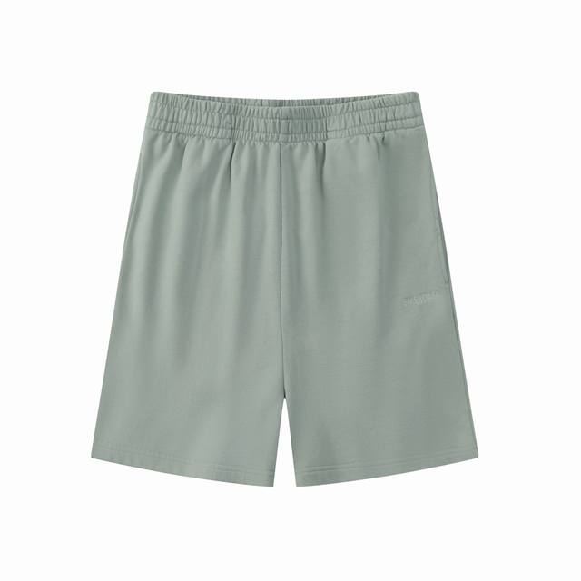 008# Natural color letter embroidered shorts beach pants sweatpants sports pants