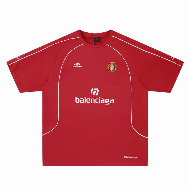 E03# Football embroidered short-sleeved jersey in stock for men and women Color: