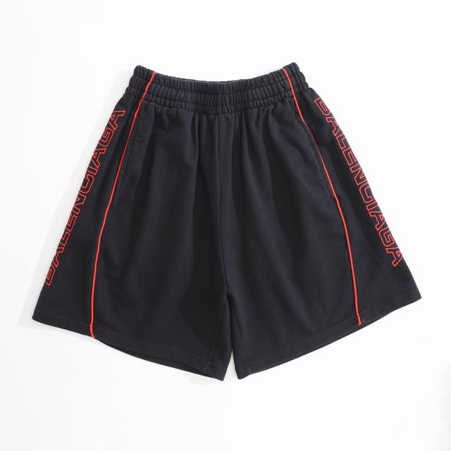 D019# Manchester United series hollow red label letter embroidered sweatpants sp