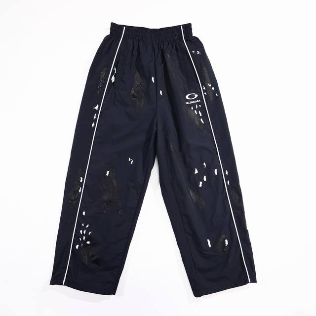 C023# Elastic zipper pocket embroidery mud dyed hand-painted distressed double-l