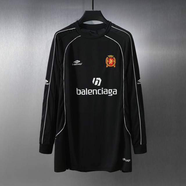 E04# Manchester United football red logo embroidered long-sleeved jersey in stoc