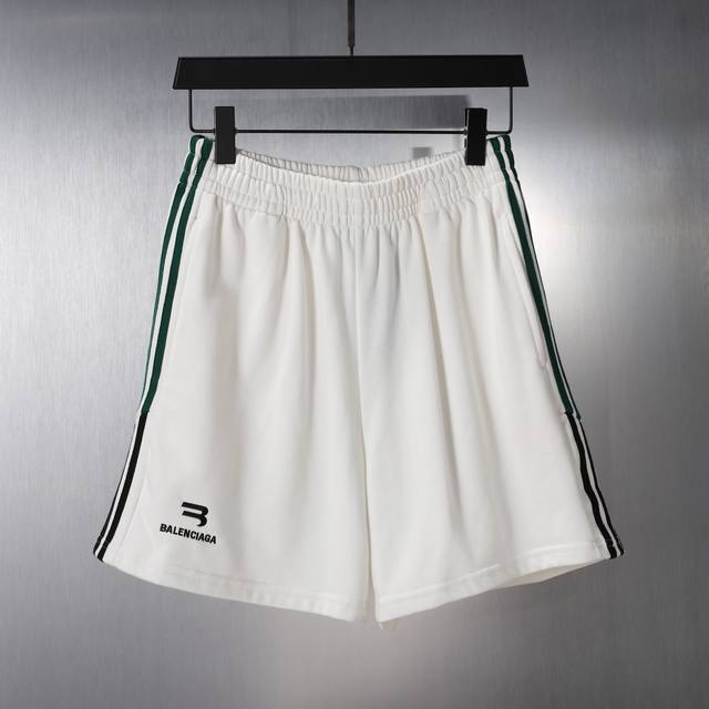 34106# Summer new fashion brand 3B letter embroidery patchwork loose shorts men'