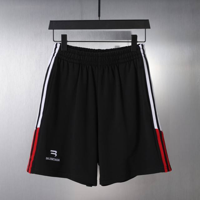 34106# Summer new fashion brand 3B letter embroidery patchwork loose shorts men'