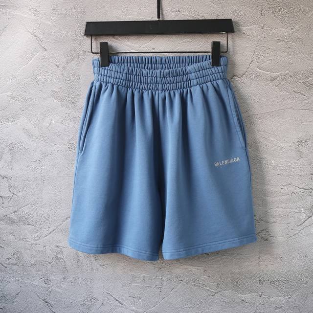 D018# Natural color letter embroidered shorts beach pants sweatpants sports pant