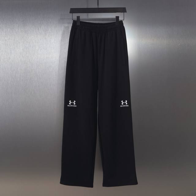 C012# Classic Logo Embroidered Sports Pants Casual Pants Wide Leg Pants for Men