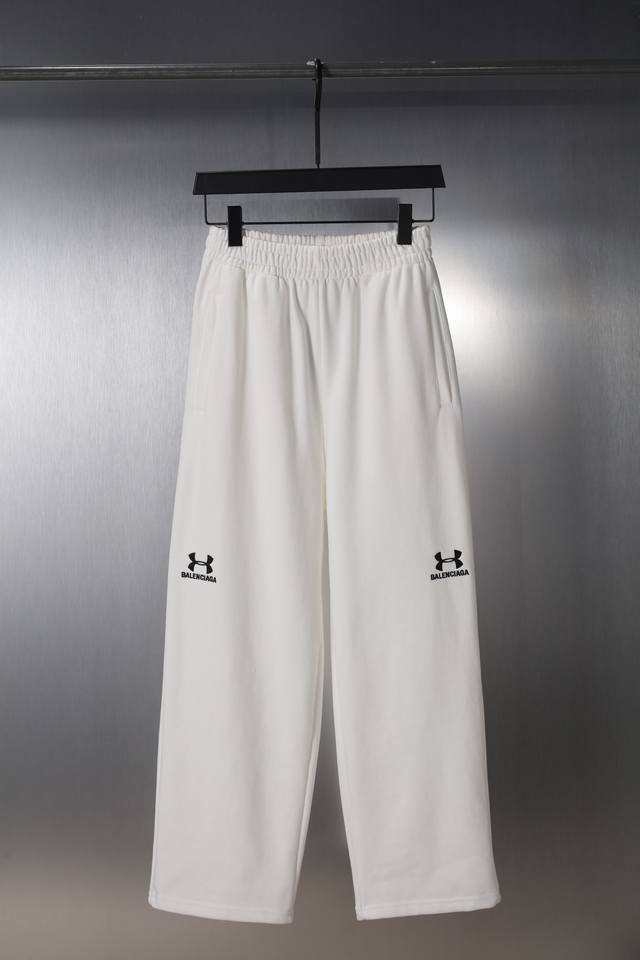 C012# Joint classic logo embroidered sports pants casual pants wide-leg pants fo