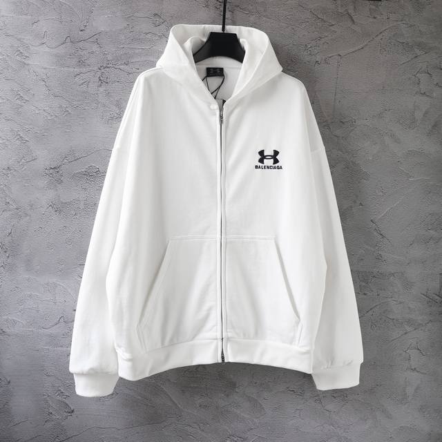 Cc001# Under Armour embroidered sweatshirt zipper jacket hoodie for men and wome