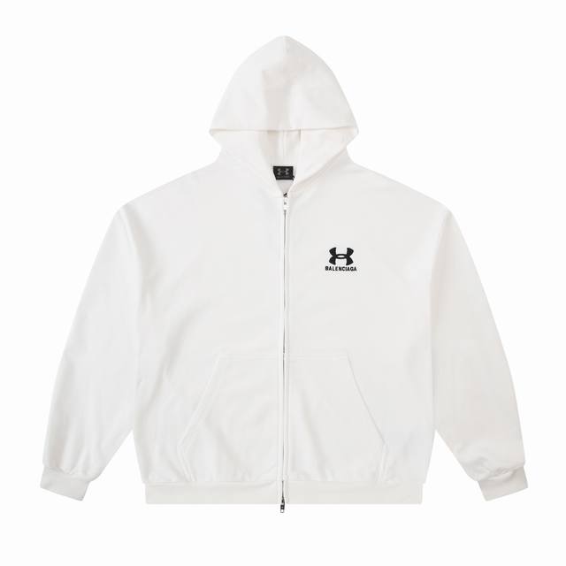 Cc001# Under Armour embroidered sweatshirt zipper jacket hoodie for men and wome