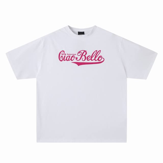 Cx11# Classic rose red Coca-Cola letter print casual short-sleeved T-shirt for m