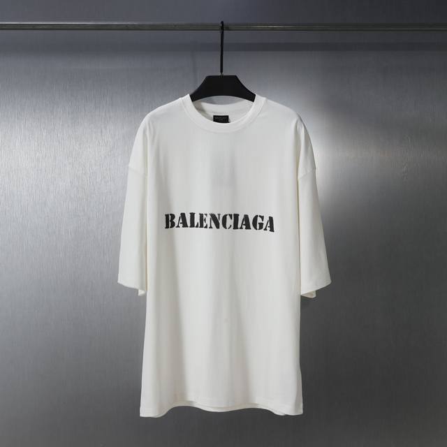 F020# English letter blurred logo print short sleeves for men and women Size: SM