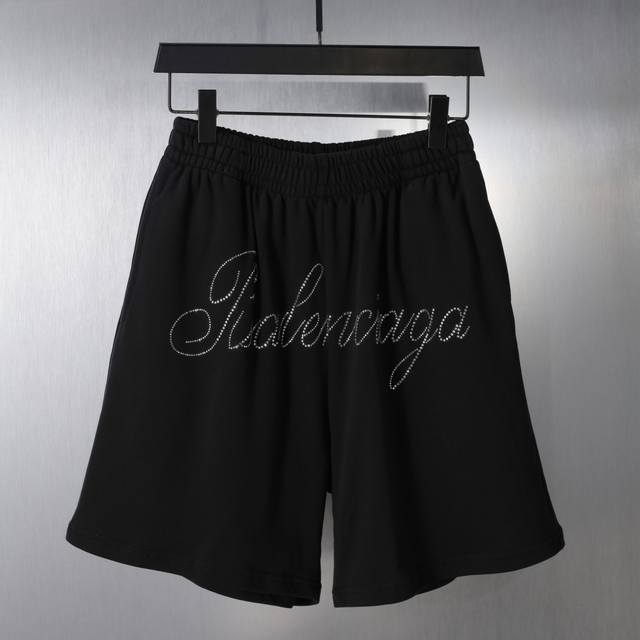 D008# English letter hot diamond shorts shorts for men and women Size: SML Xl It