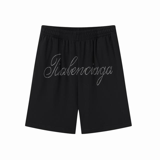 D008# English letter hot diamond shorts shorts men and women Size: SML Xl Item N