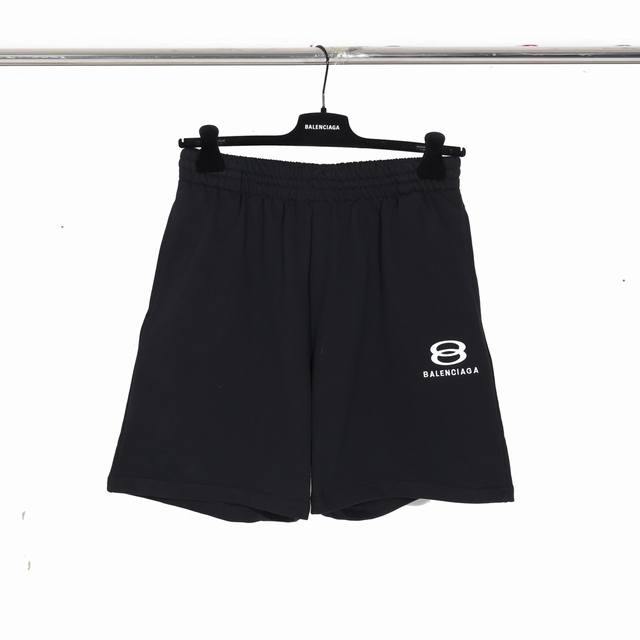 D002#Classic 8B double ring embroidery cotton shorts for men and women Size SML