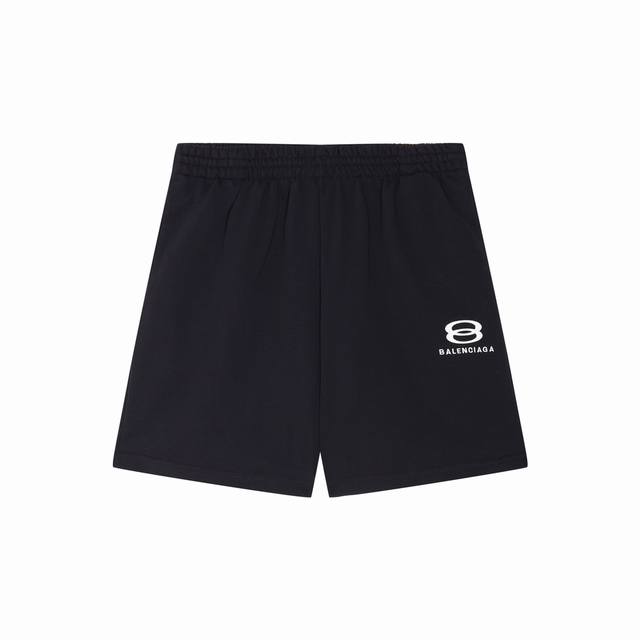 D002#Classic 8B double ring embroidery cotton shorts for men and women Size SML