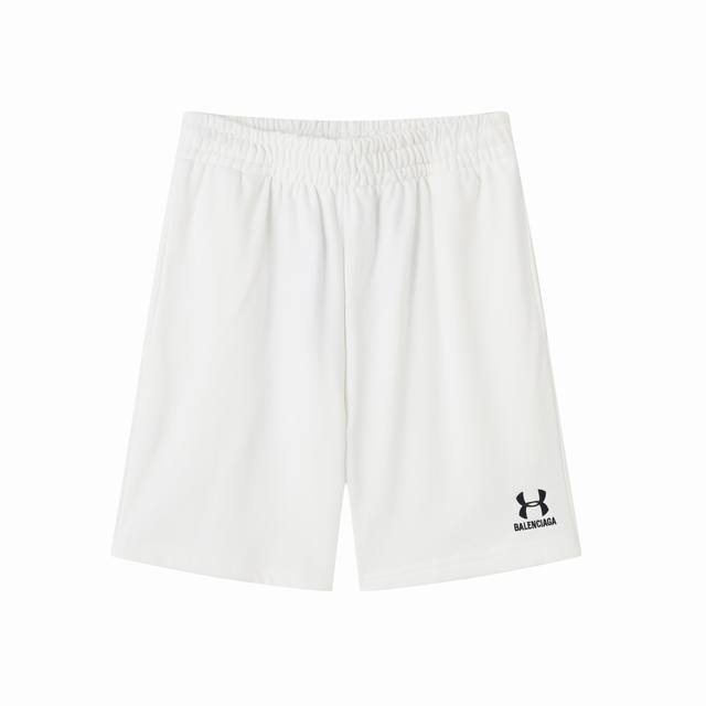 D015# Under Armour co-branded classic Logo embroidered shorts sports pants beach