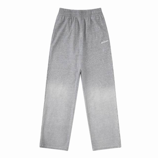 Aa018# Classic English embroidery color fried old worn all-match casual sweatpan