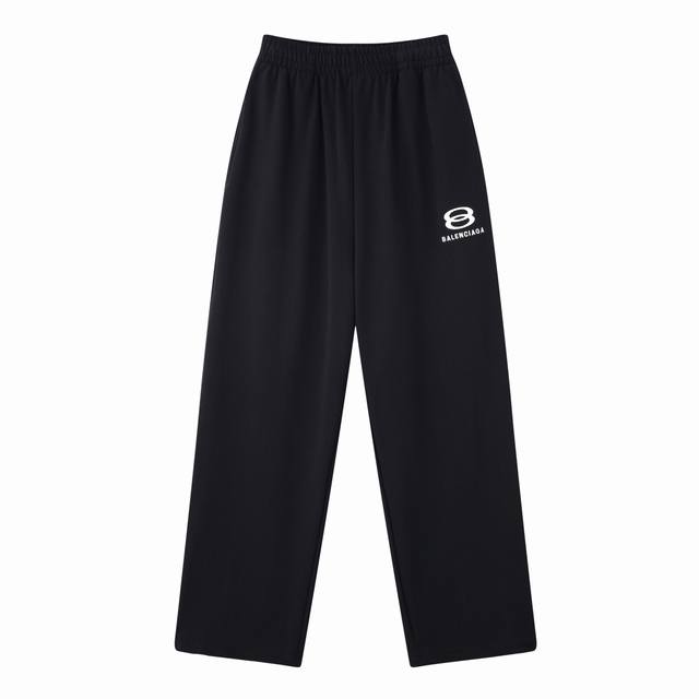 C002# Classic 8B double ring logo embroidery solid color all-match casual sweatp