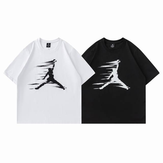 352# Jordan T-shirt black and white M-Xxl DDD