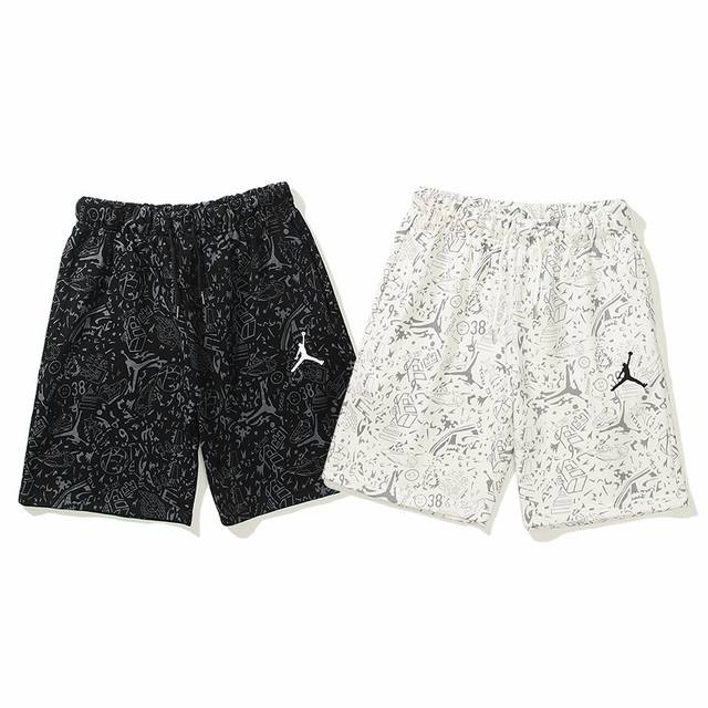 231#Aj flying man sports men and women same style couple casual shorts black and